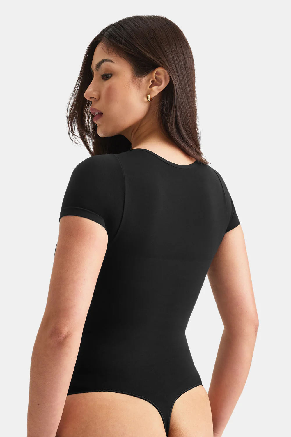 365 Contour Crew Neck Bodysuit - Shadow Black - Image 4