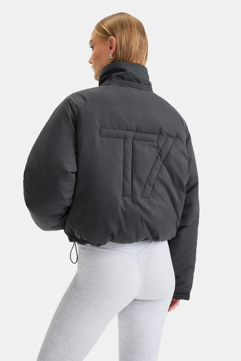 Cocoon T Logo Reversible Puffer Jacket - Black - Image 3