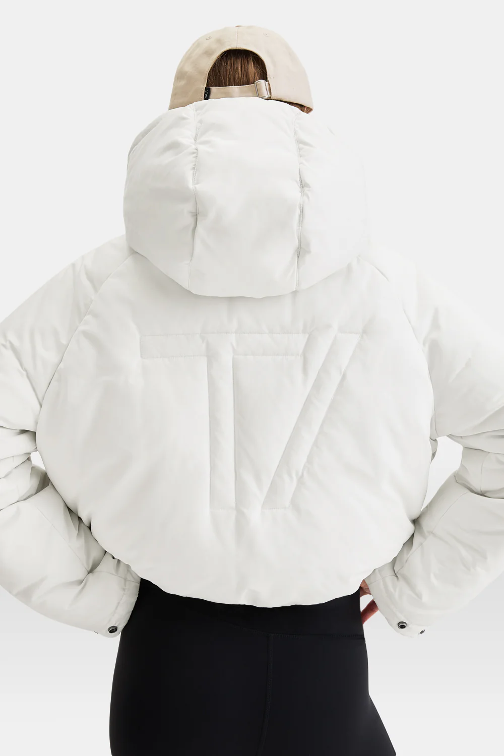 Cocoon T Logo Reversible Puffer Jacket - Coconut Milk - Image 3