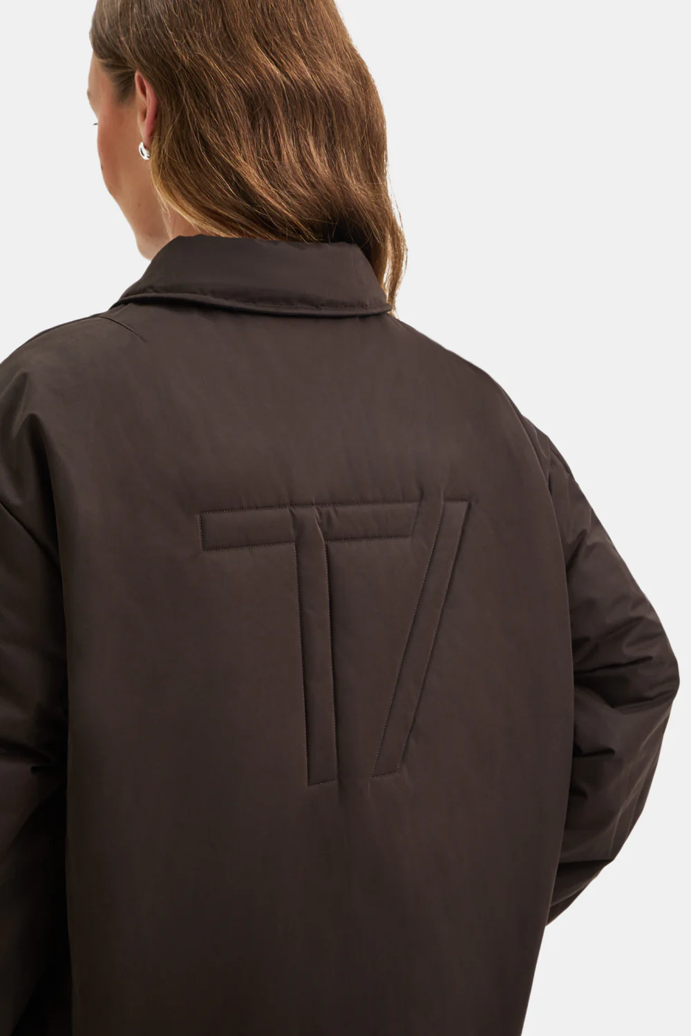 Collared Reversible Bomber Jacket - Americano / Black - Image 6