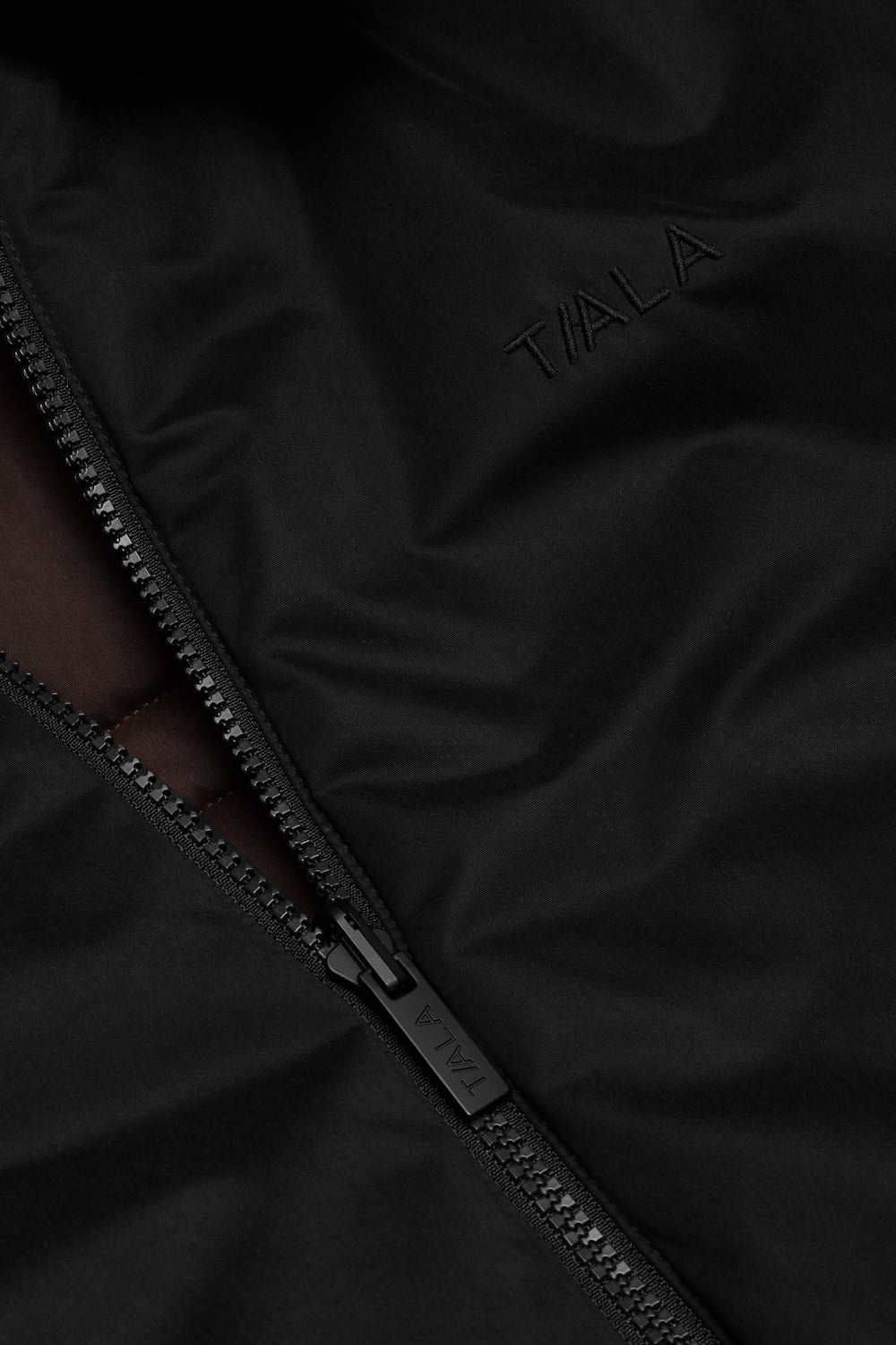 Collared Reversible Bomber Jacket - Americano / Black - Image 7