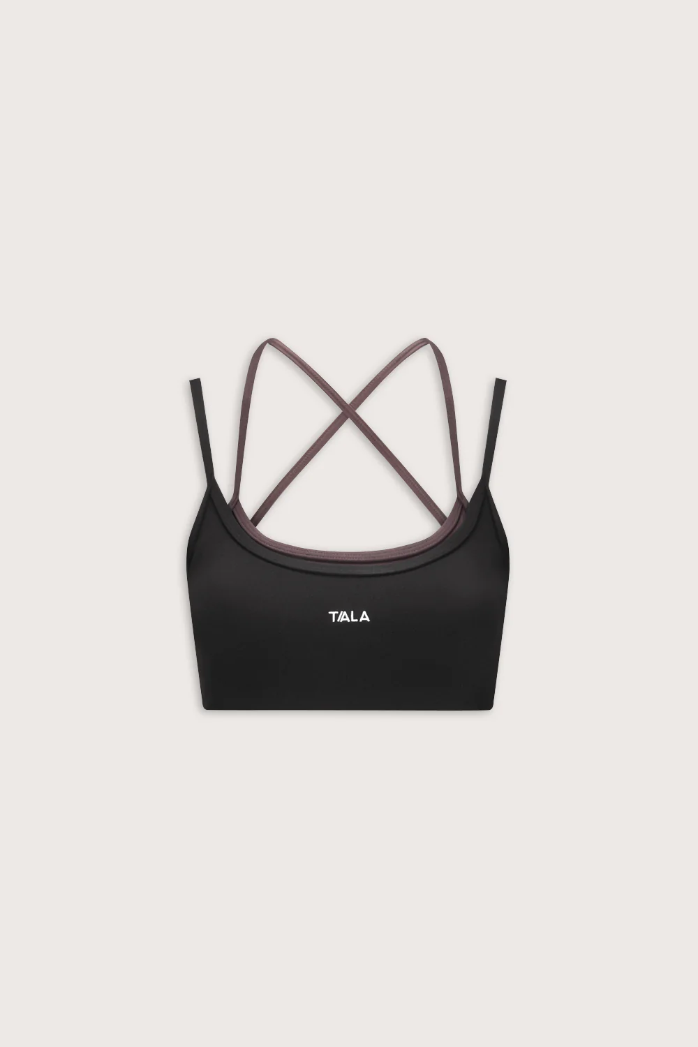 DayFlex Double Layer Sports Bra - Shadow Black / Mocha Brown - Image 2