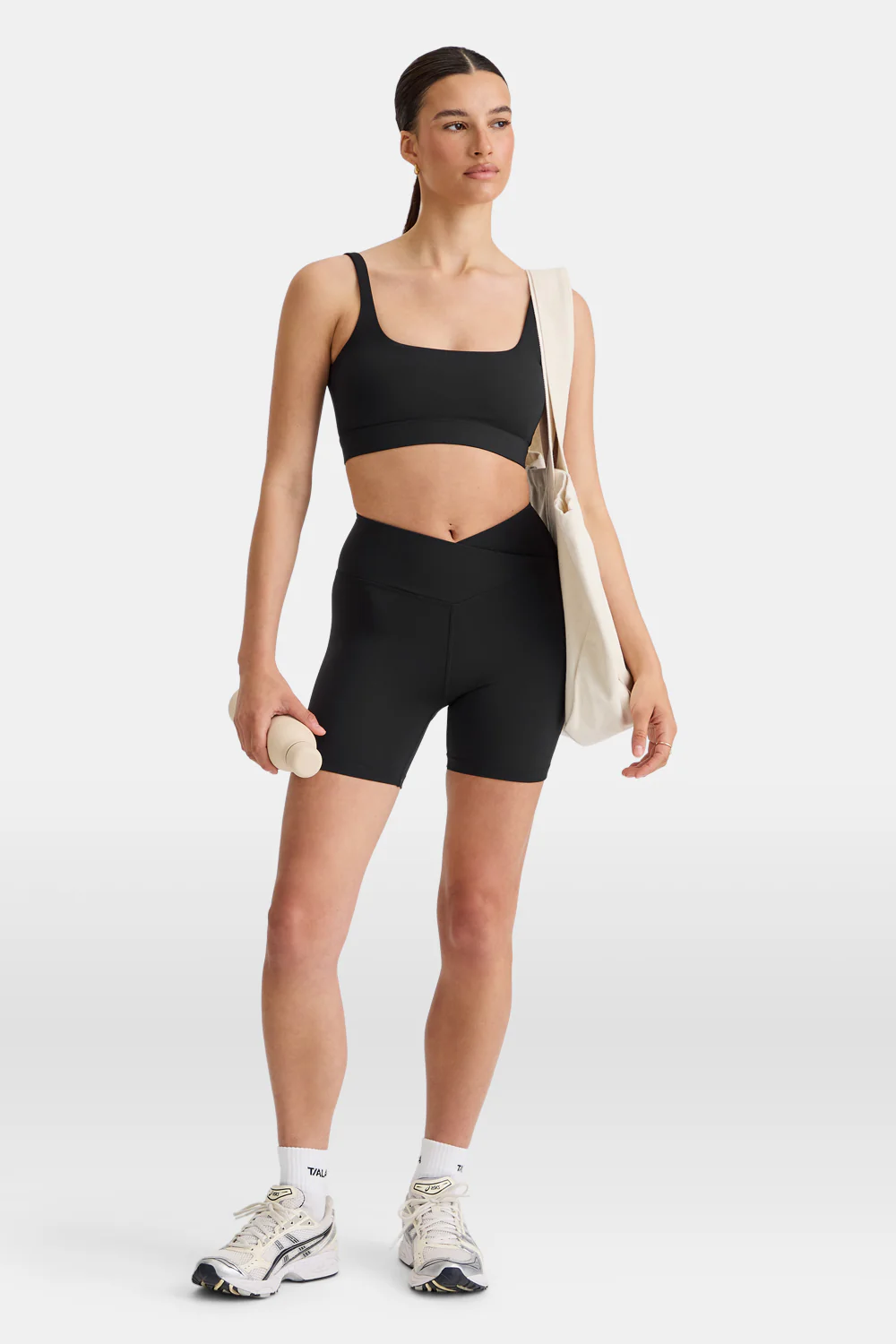 DayFlex Square Neck Sports Bra - Shadow Black - Image 6