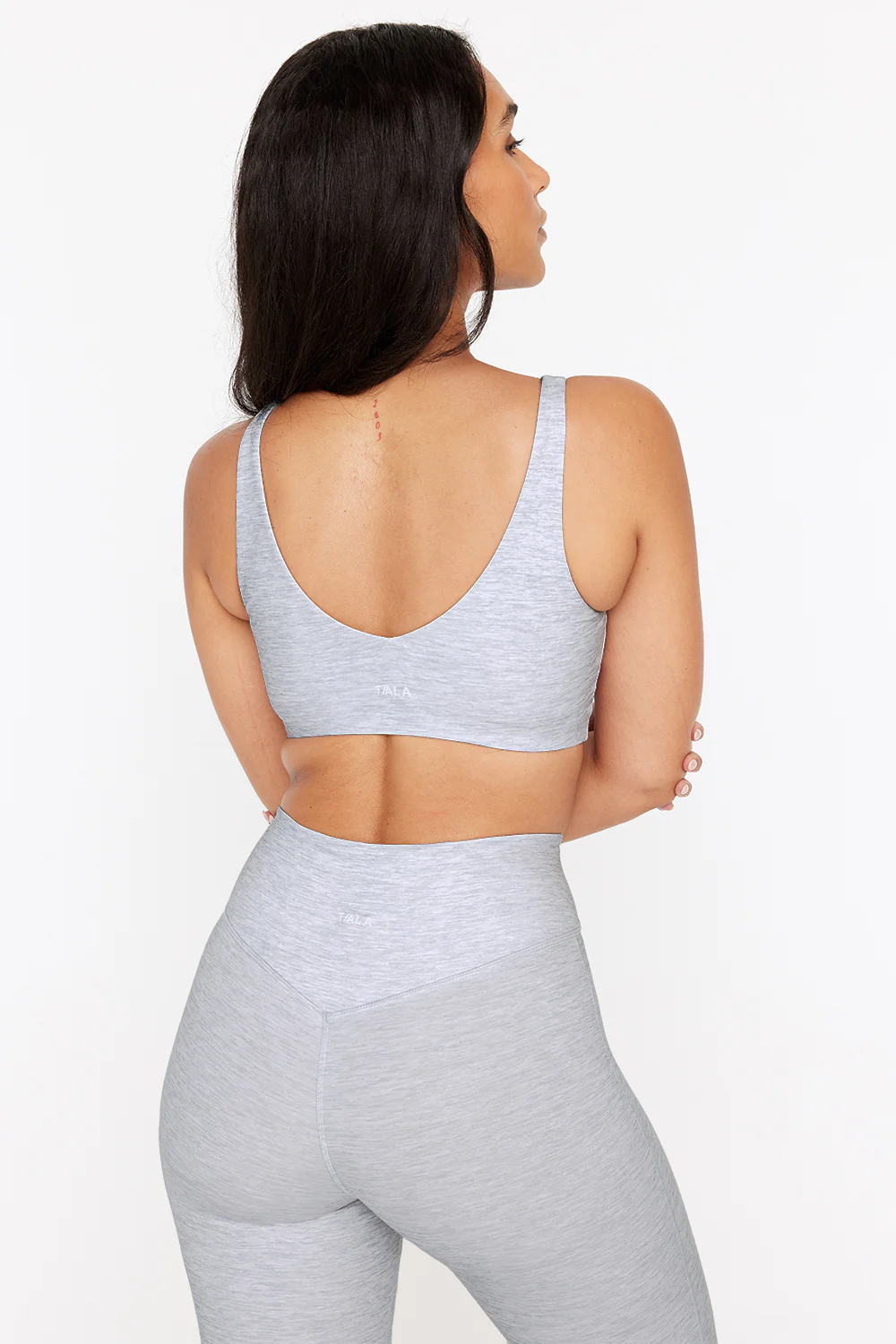 DayFlex Wrap Flared Yoga Pant - Grey Marl - Image 5