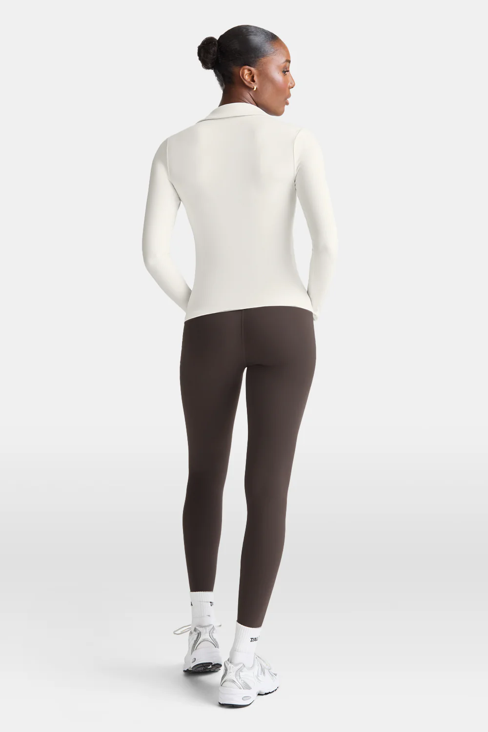 DayFlex Long Sleeve Lightweight Polo - Ivory - Image 5