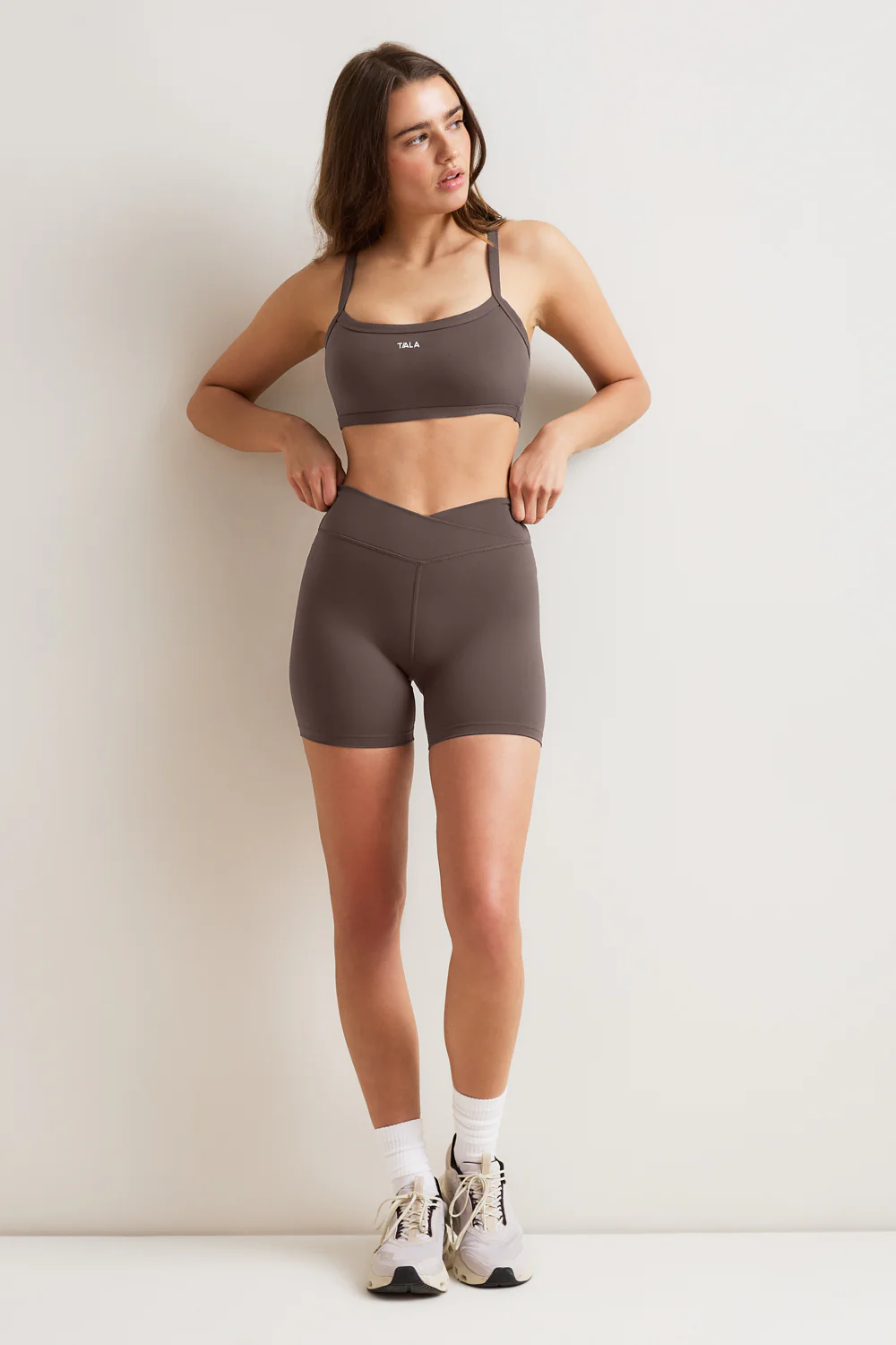 DayFlex Soft Wrap Shorts - Mocha Brown - Image 3