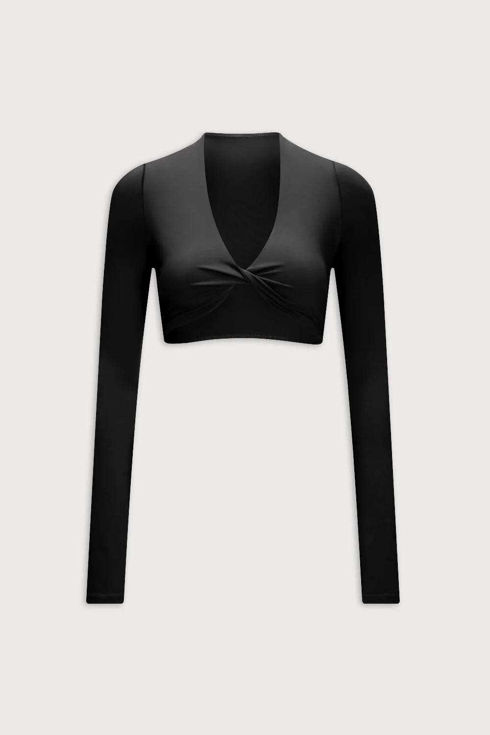 DayFlex Twist Front Long Sleeve Top - Shadow Black - Image 2