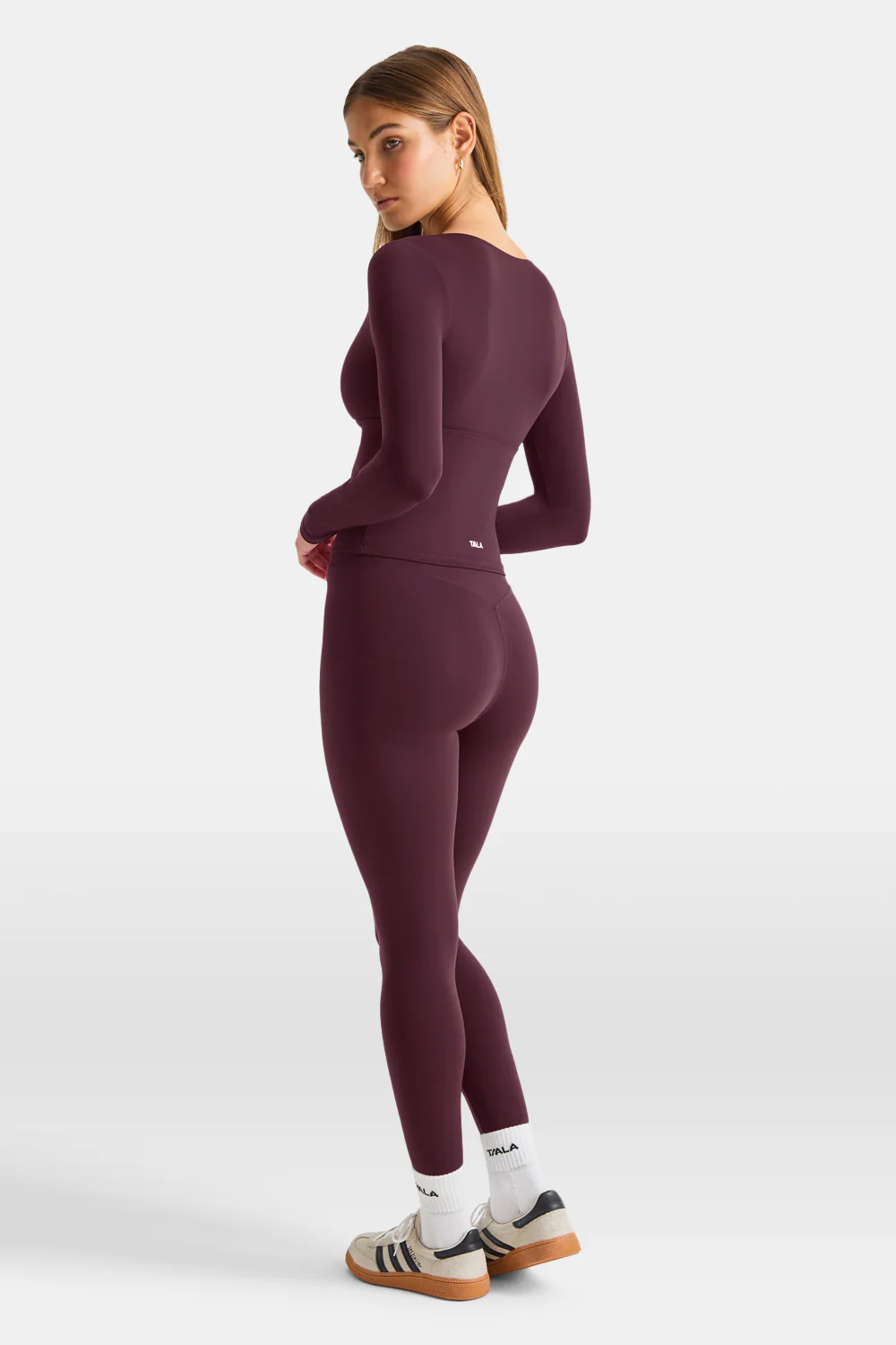 DayFlex V Neck Top - Fig - Image 4