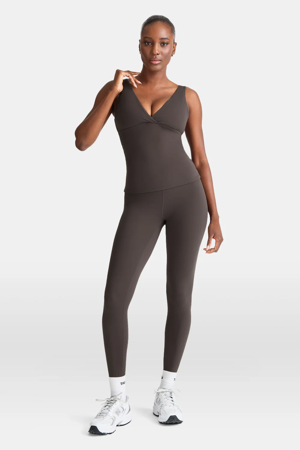 DayFlex V Neck Vest - Mocha Brown - Image 6
