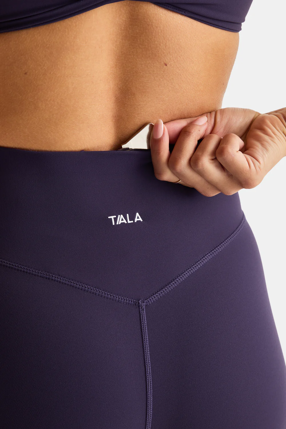 DayFlex Wrap Flared Yoga Pant - Purple Dusk - Image 4