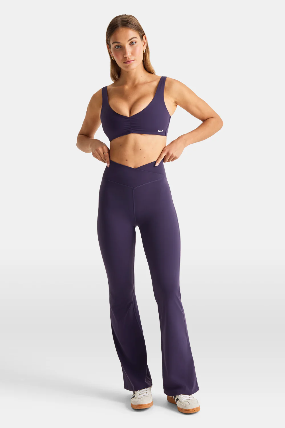 DayFlex Wrap Flared Yoga Pant - Purple Dusk - Image 5