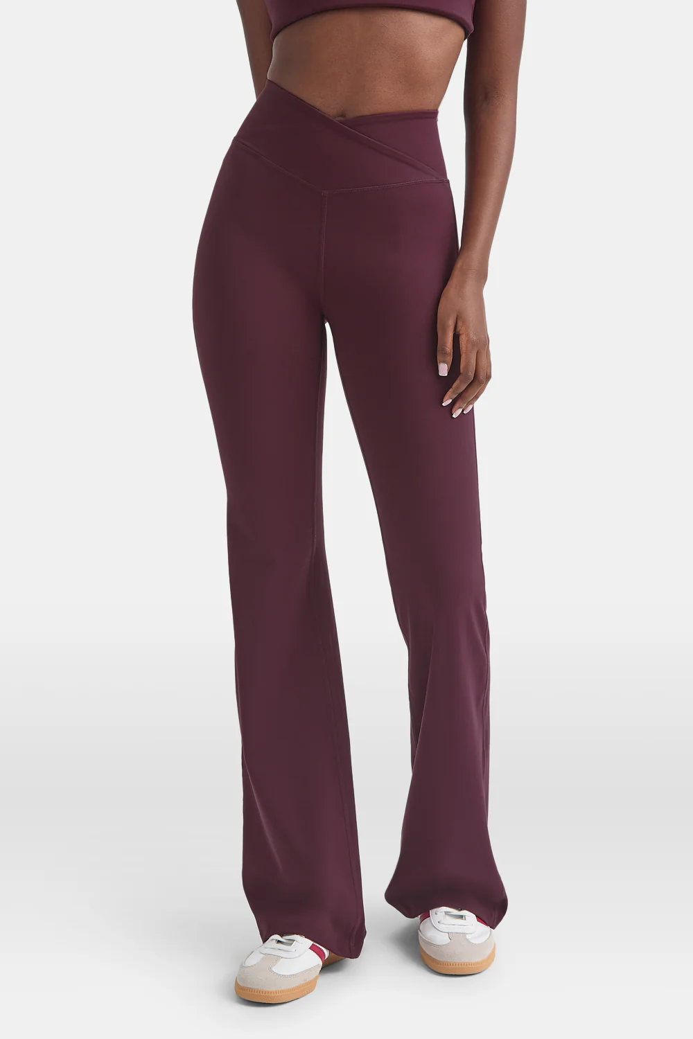 DayFlex Wrap Flared Yoga Pant - Fig - Image 3
