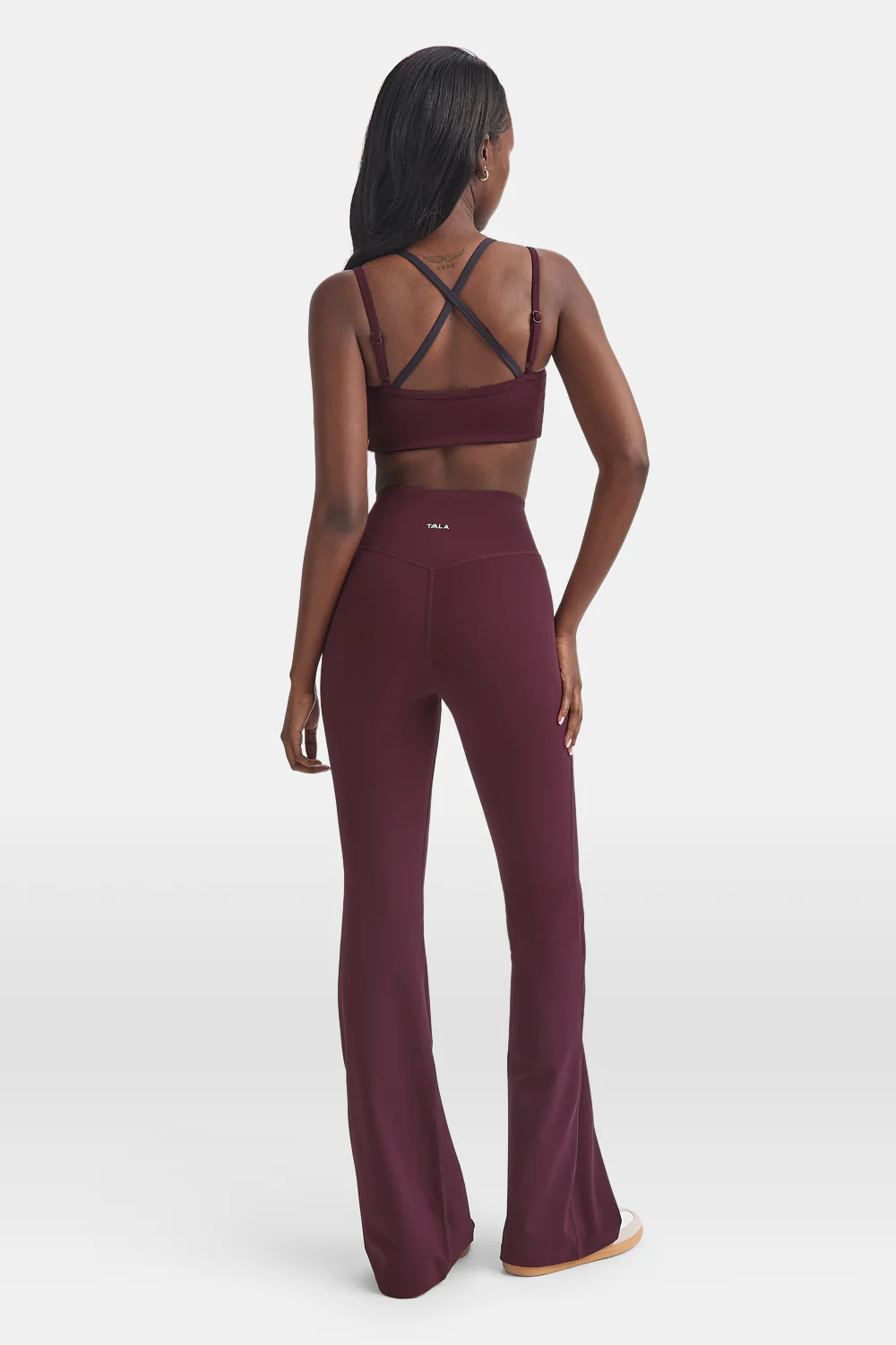DayFlex Wrap Flared Yoga Pant - Fig - Image 4