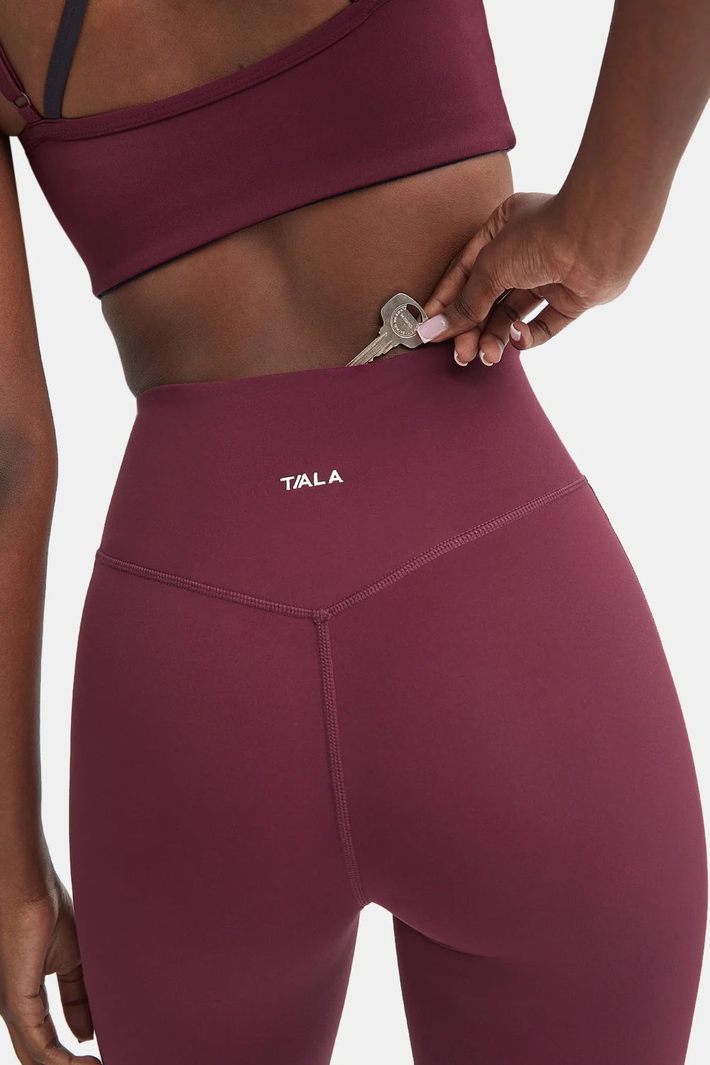 DayFlex Wrap Flared Yoga Pant - Fig - Image 5
