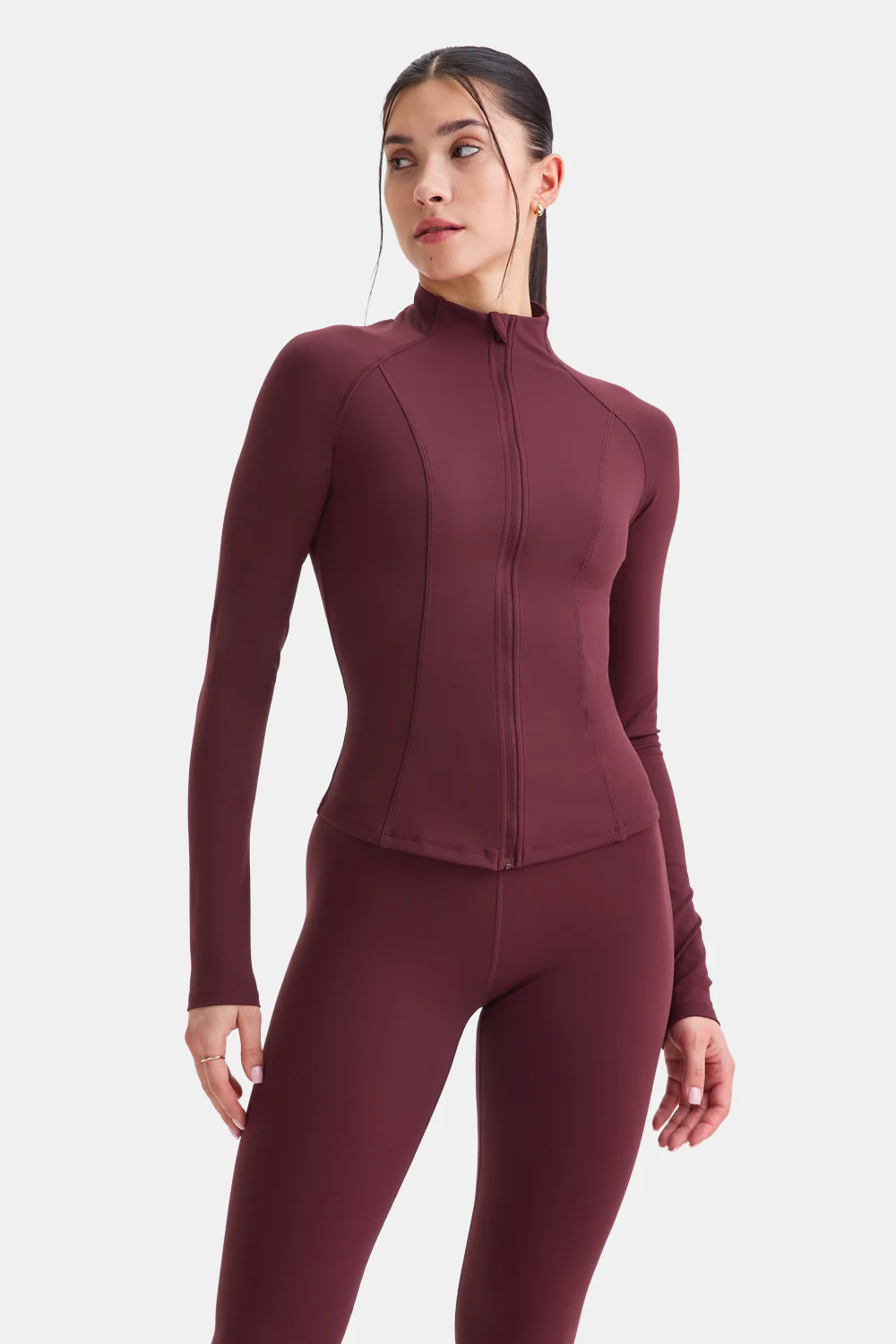 DayFlex Zip Through Jacket - Burgundy - Image 6