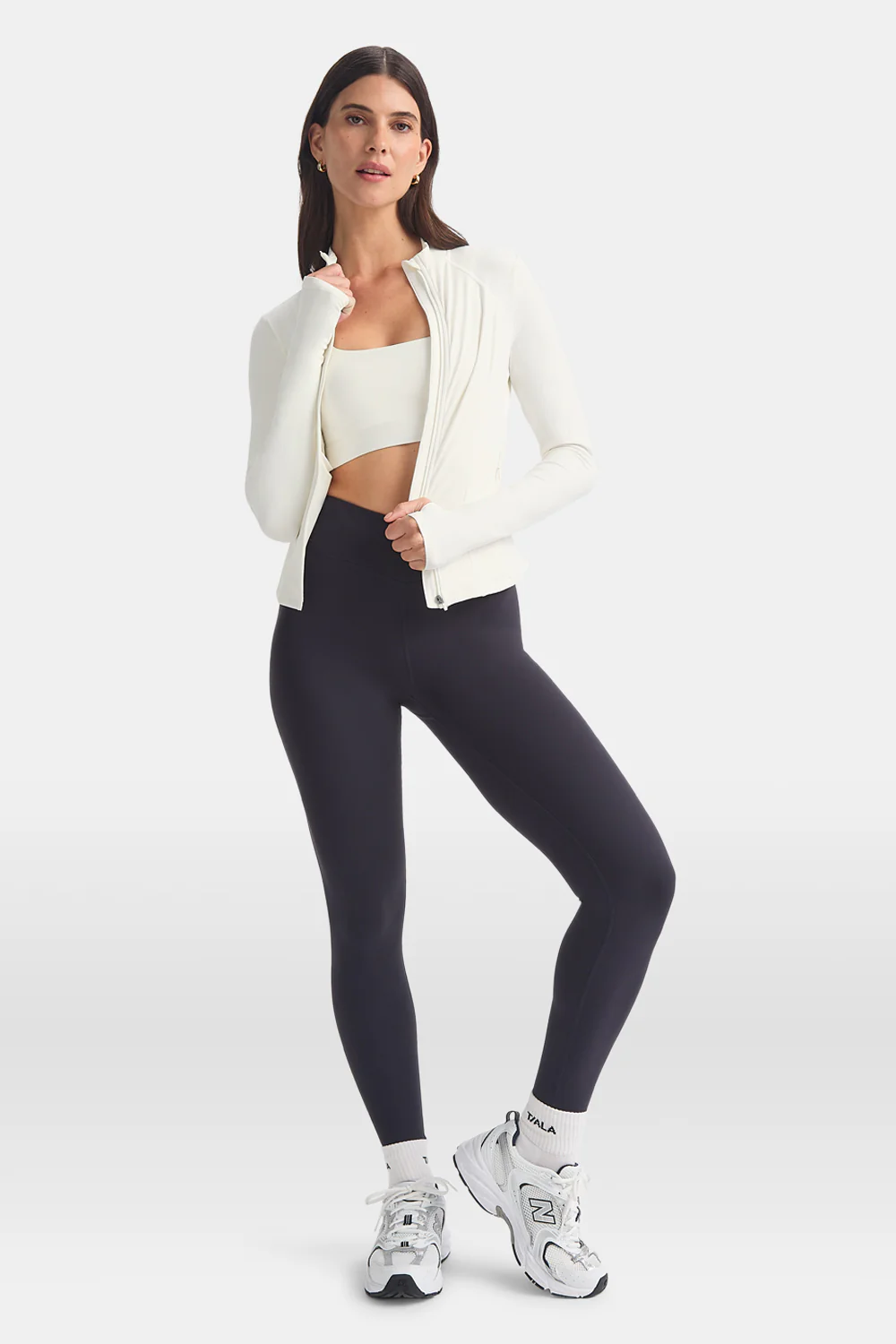 DayFlex Zip Through Sports Jacket - Ivory - Image 3