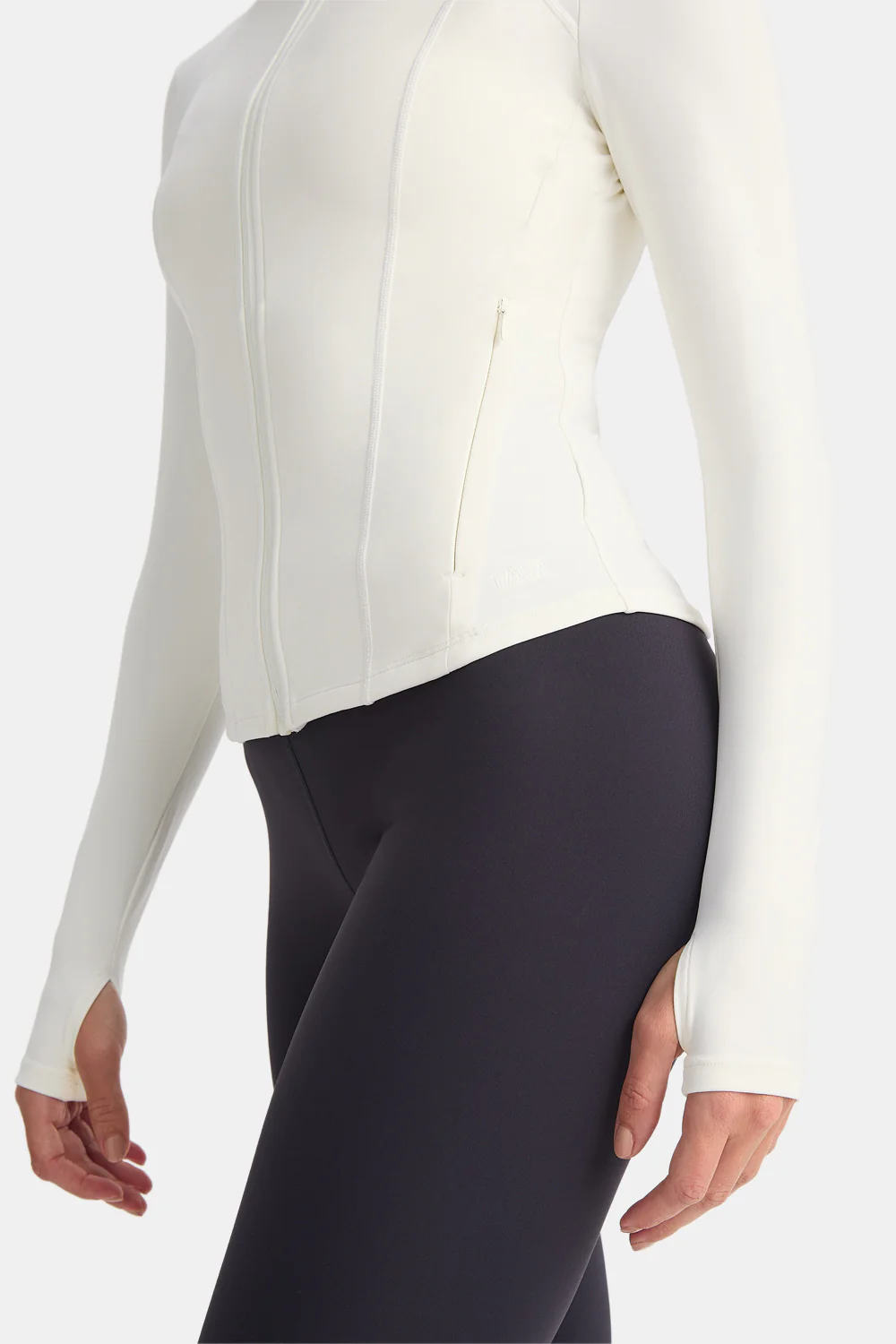 DayFlex Zip Through Sports Jacket - Ivory - Image 5