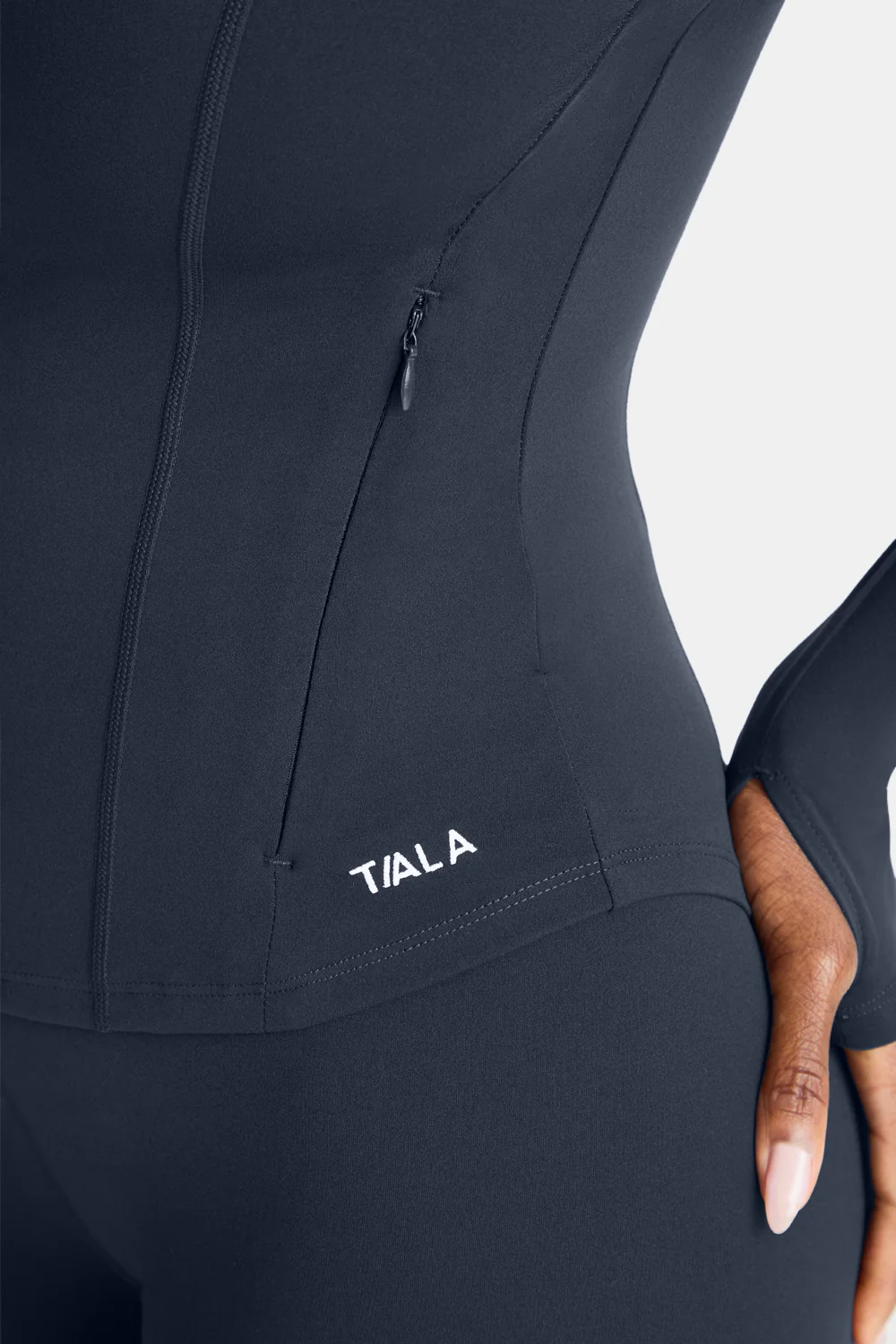 DayFlex Zip Through Sports Jacket - Midnight Navy - Image 4