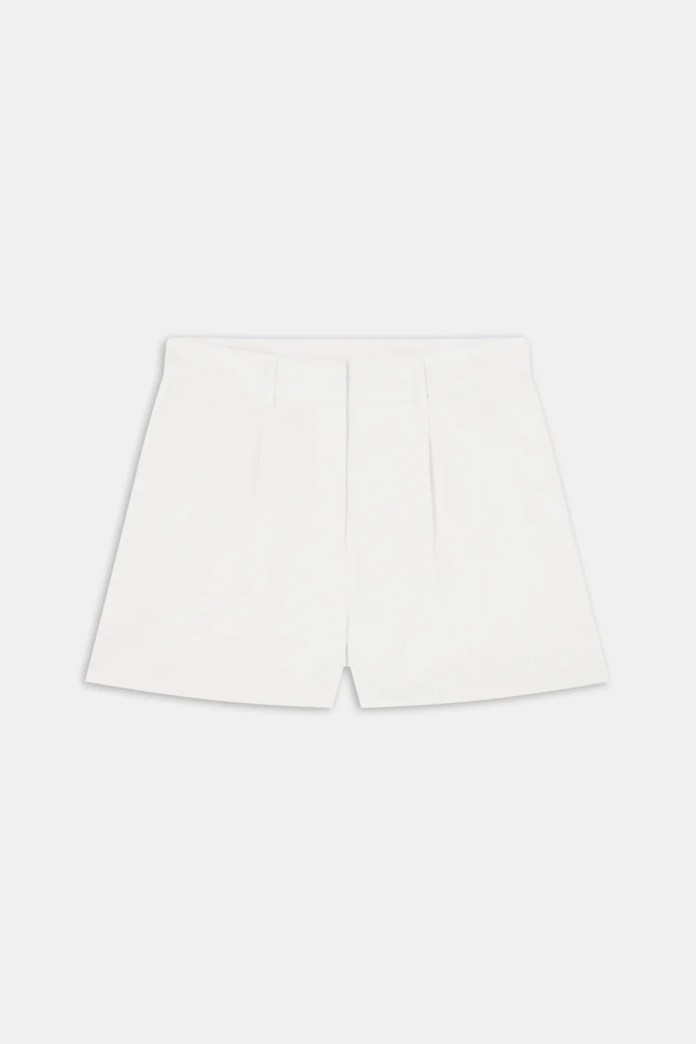 Heavyweight Linen Tailored Shorts - Coconut Milk - Image 2