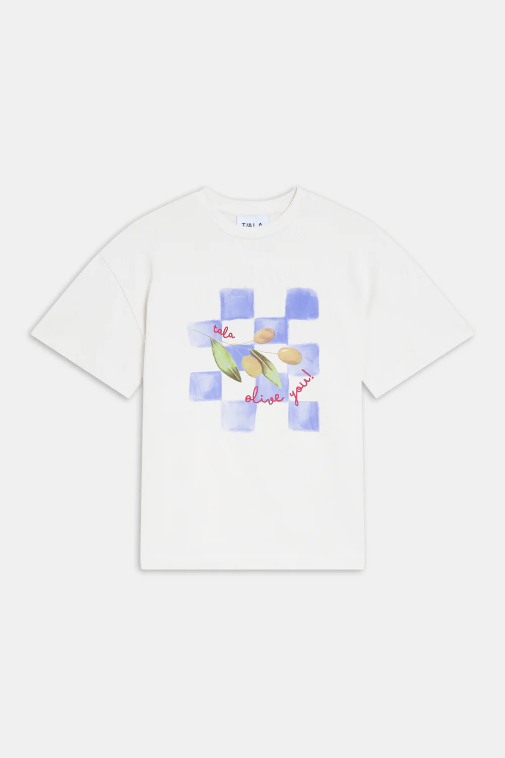 Olive Graphic Tee - White - Image 2