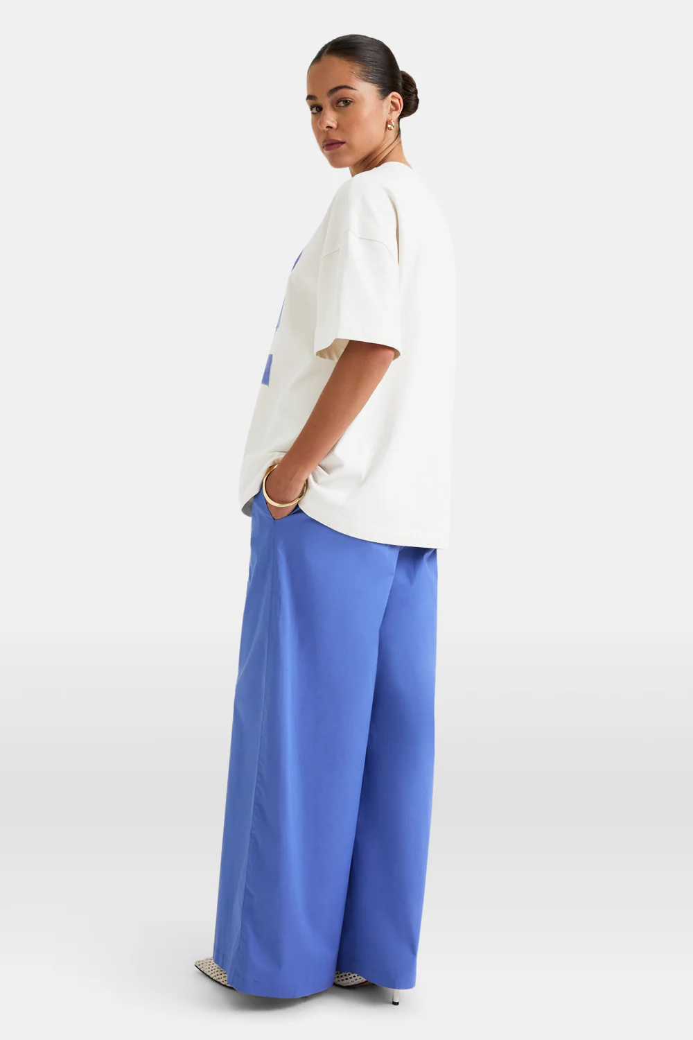 Olive Graphic Tee - White - Image 5