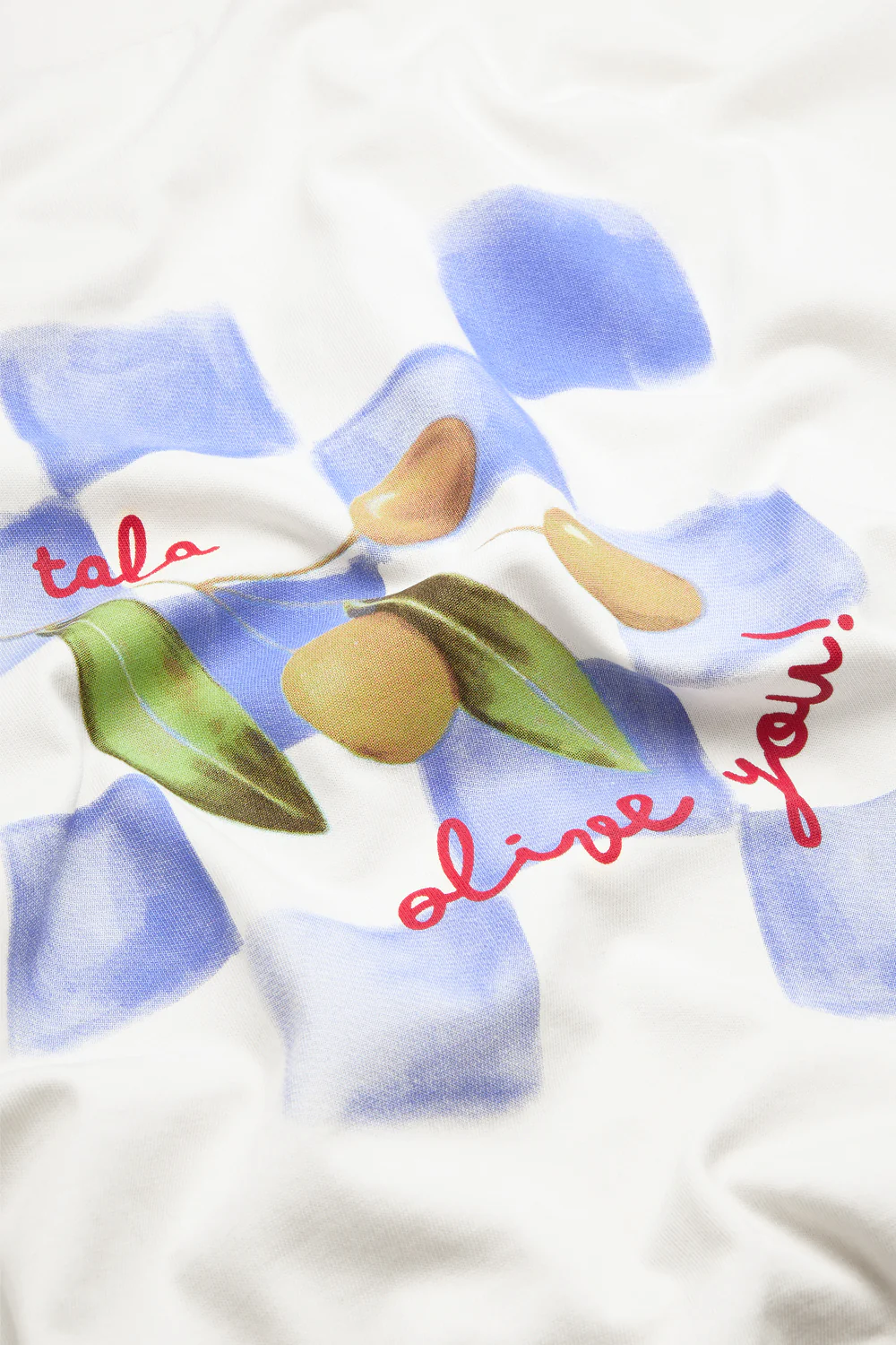 Olive Graphic Tee - White - Image 6