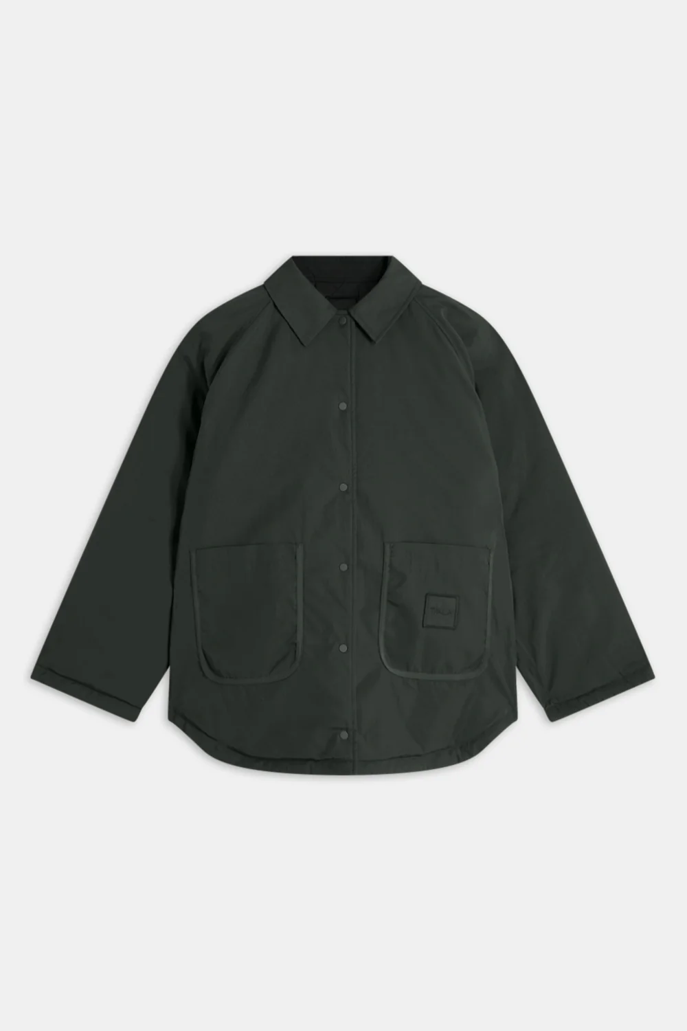 Quilted Reversible Barn Jacket - Dark Moss / Black - Image 8