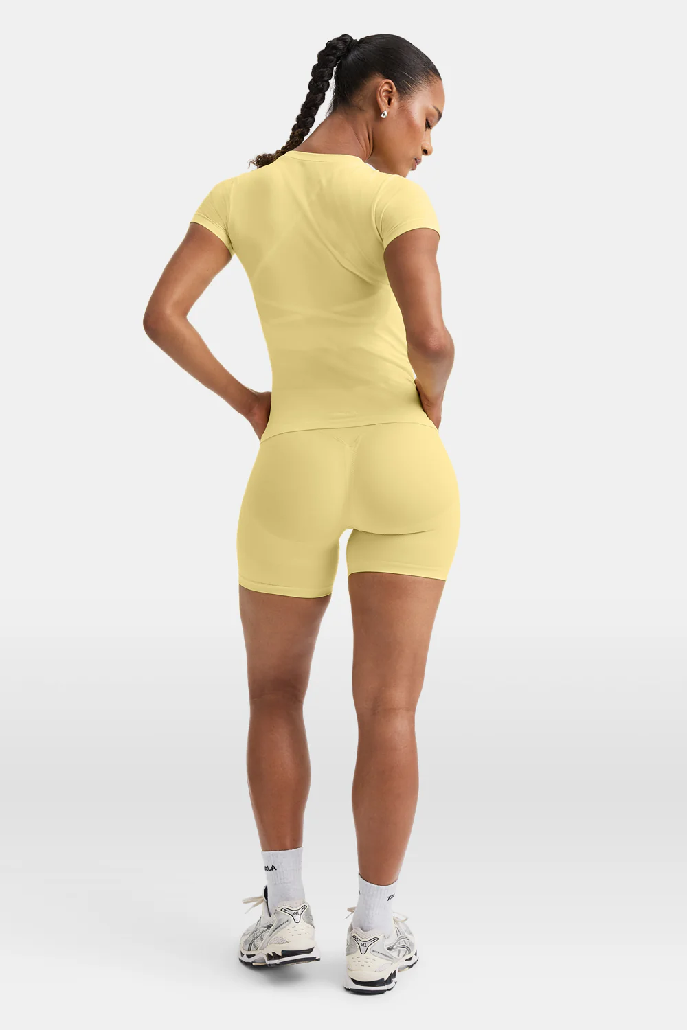 Sculpt Seamless Active T-Shirt - Butter Yellow - Image 6
