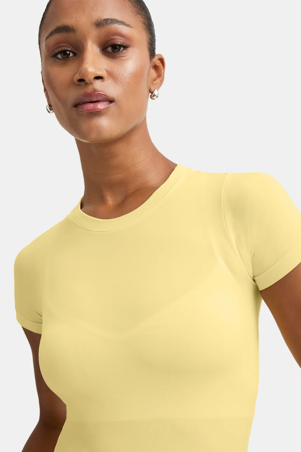 Sculpt Seamless Active T-Shirt - Butter Yellow - Image 8