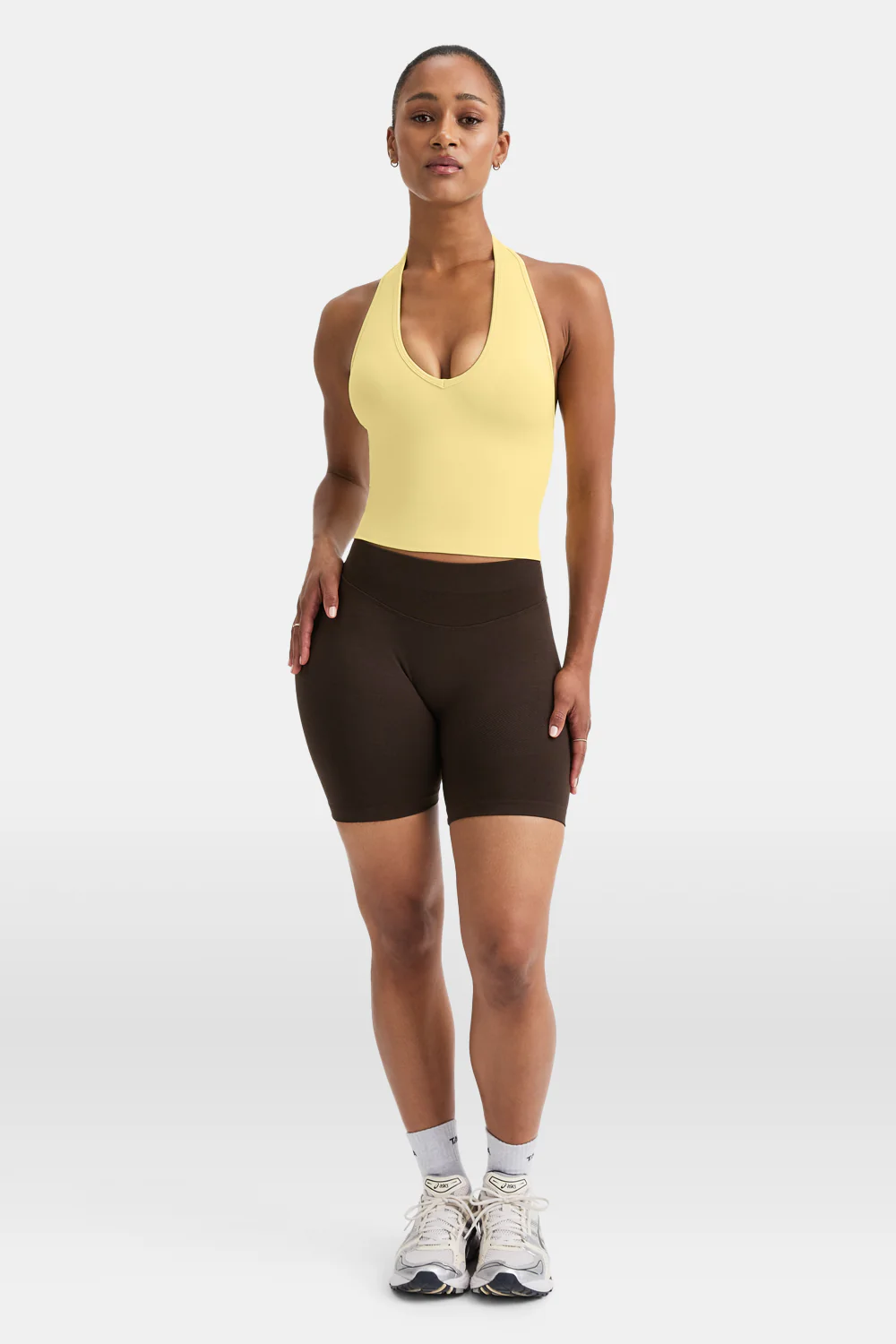 Sculpt Seamless Halter Tank - Butter Yellow - Image 7