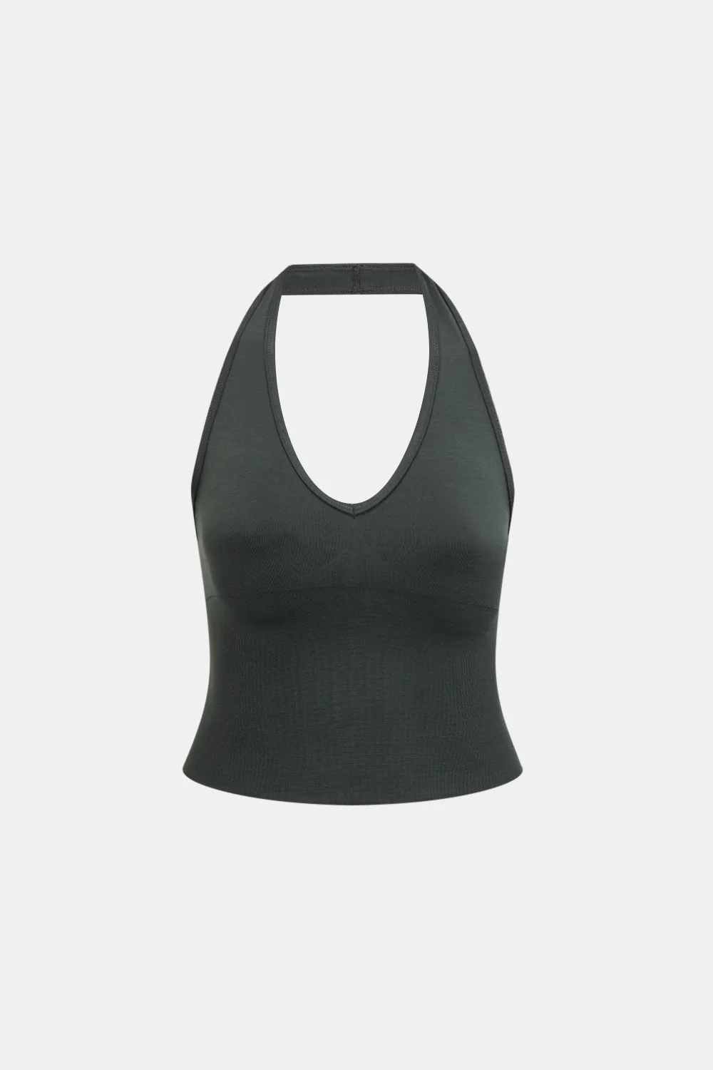 Sculpt Seamless Halter Tank - Slate Green - Image 2