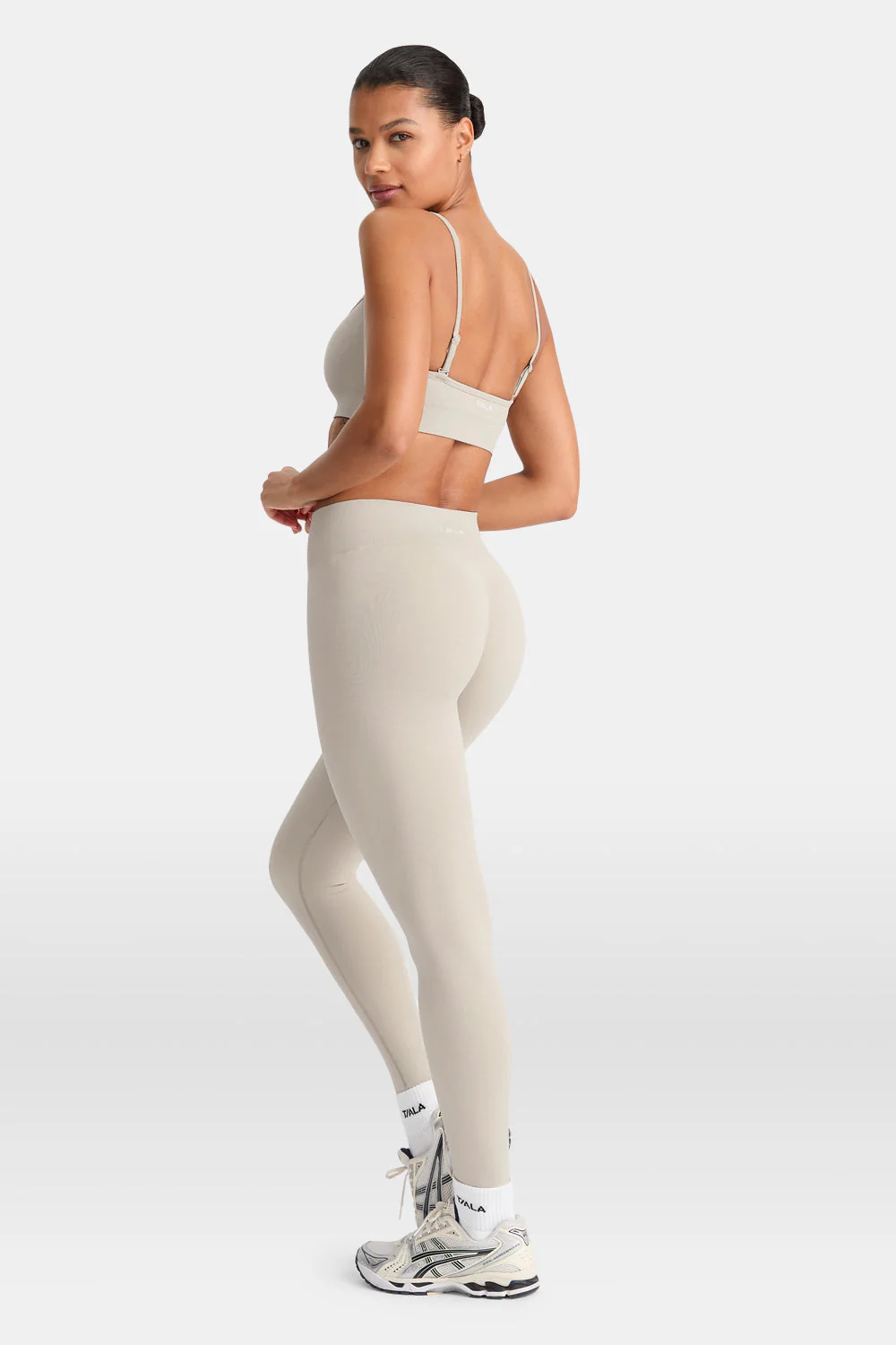 Sculpt Seamless Scrunch Legging - Chai Marl - Image 3