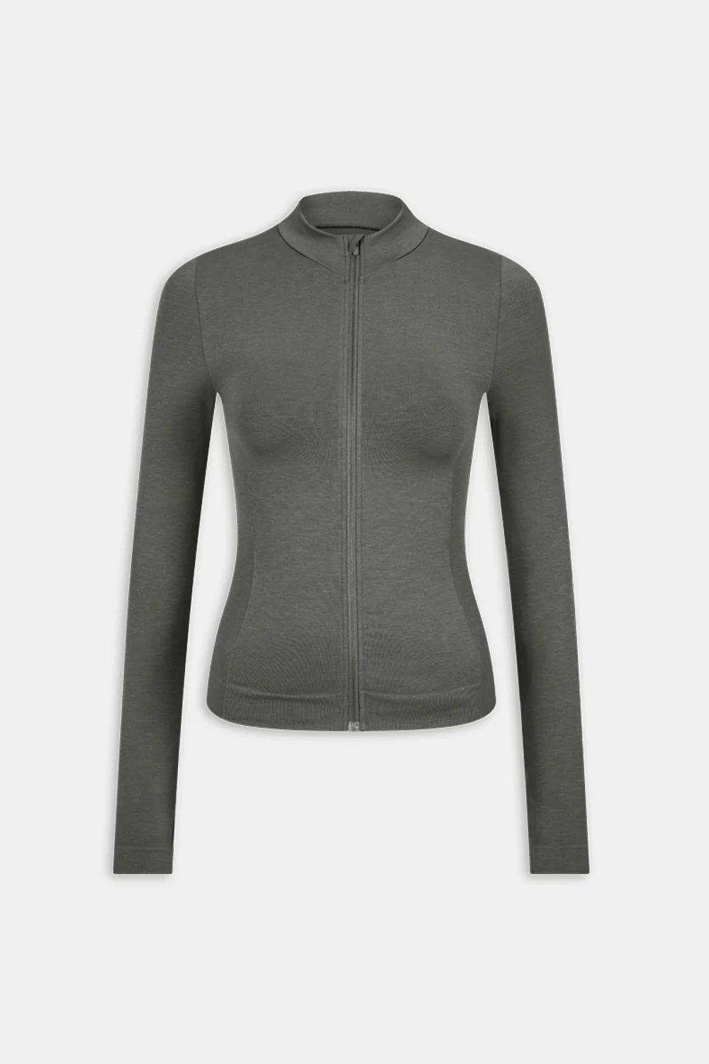 Sculpt Seamless Longline Jacket - Dark Olive - Image 9