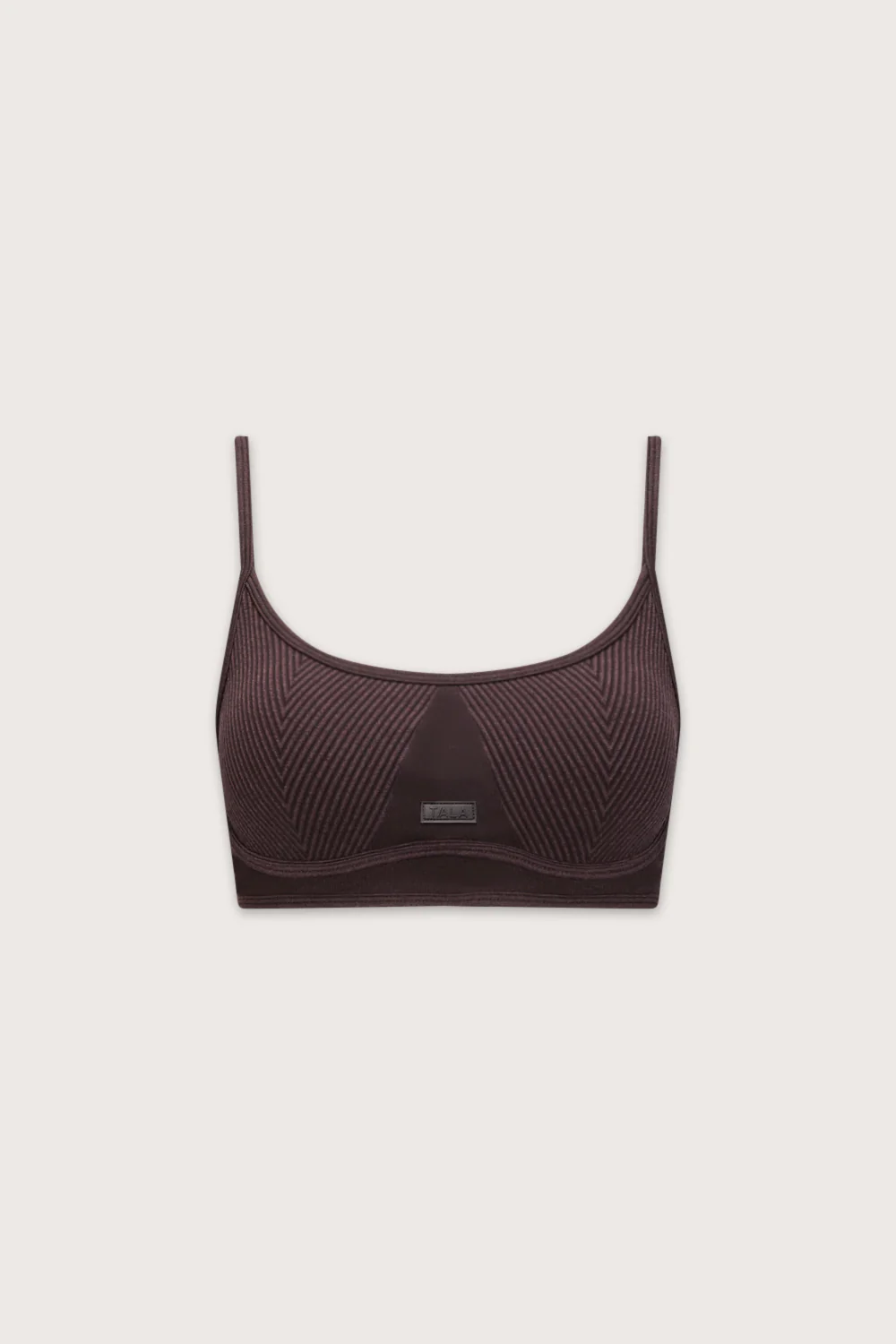Seamless Rib Bra - Vintage Brown - Image 2