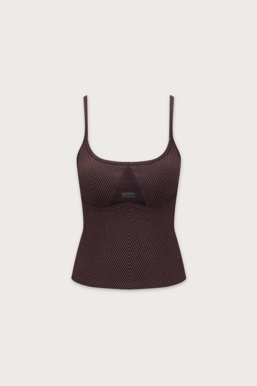 Seamless Rib Vest - Vintage Brown - Image 2