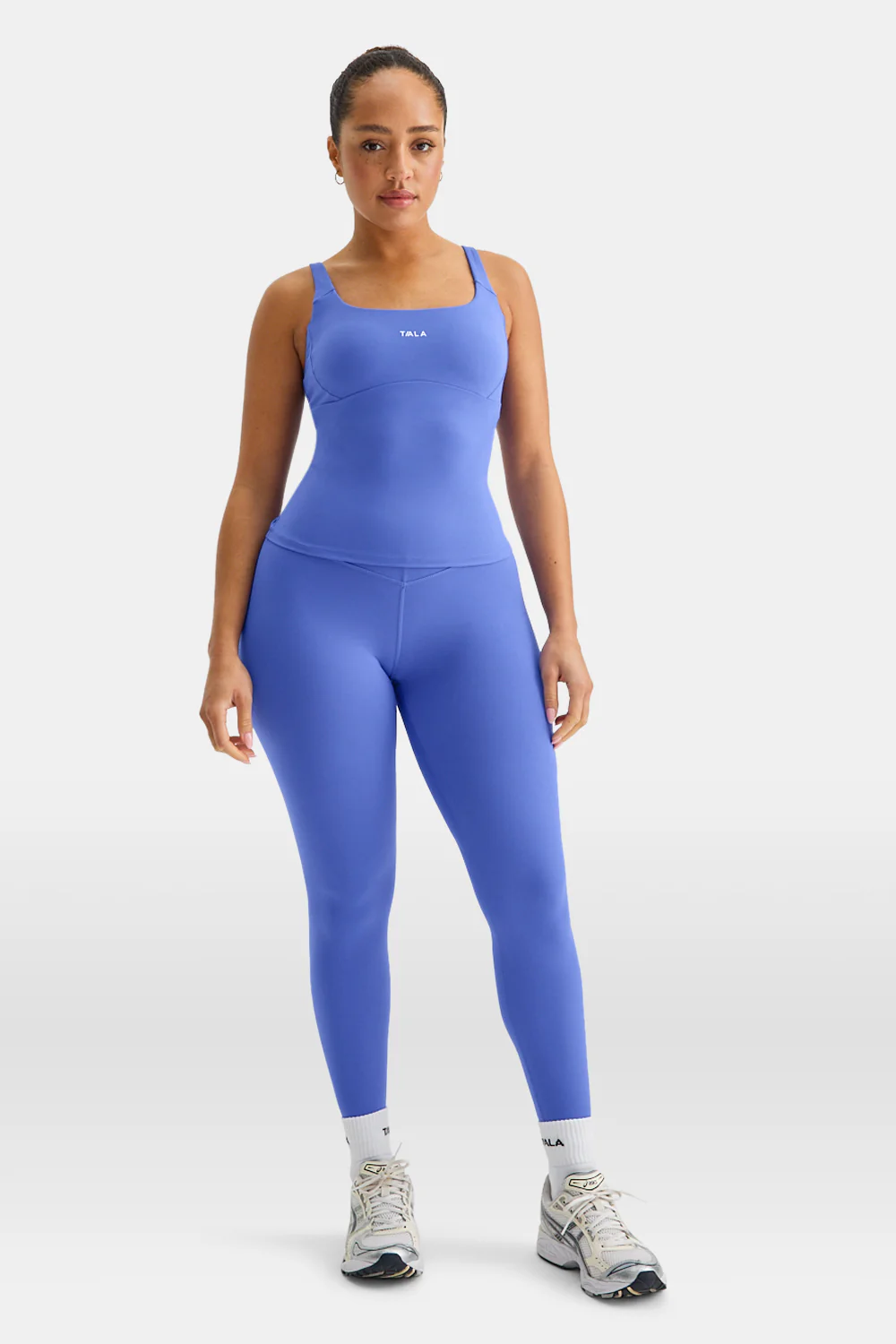 SkinLuxe Scoop Neck Full Length Vest - Iris Blue - Image 3