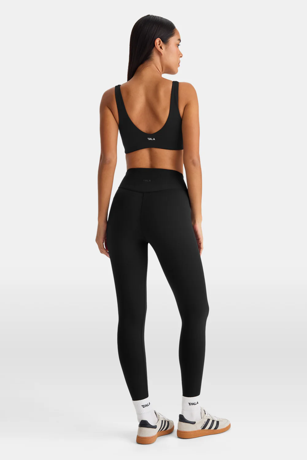SkinLuxe Fleece High Waisted Legging - Shadow Black - Image 6
