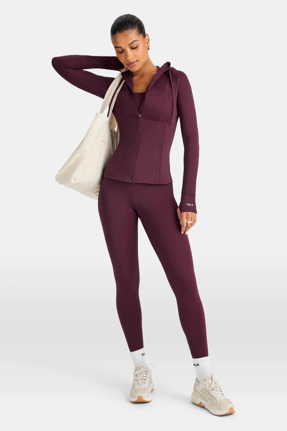 SkinLuxe Hooded Running Jacket - Fig - Image 4