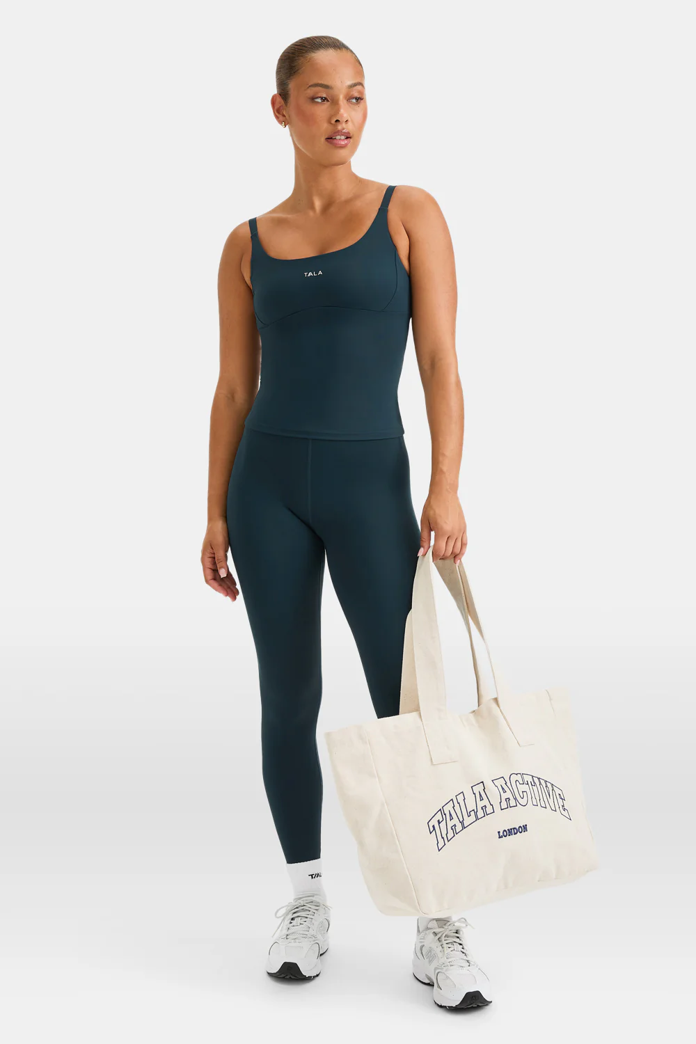 SkinLuxe Scoop Neck Full Length Vest - Rich Teal - Image 3