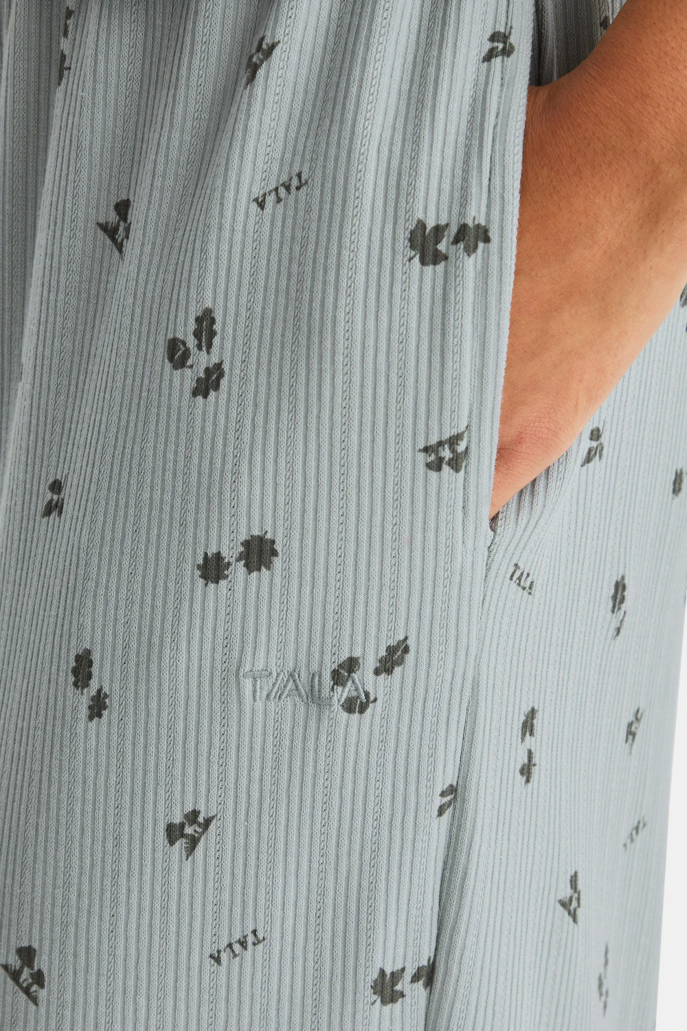 Wide Leg Pyjama Bottoms - Sage Woodland Print - Image 5