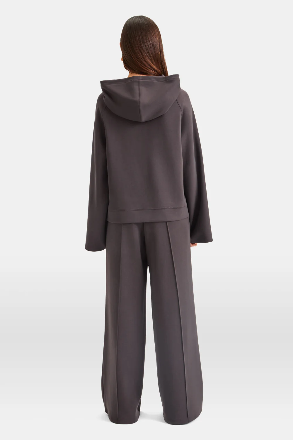 SoftSmart Flared Sleeve Hoodie - Cocoa - Image 6