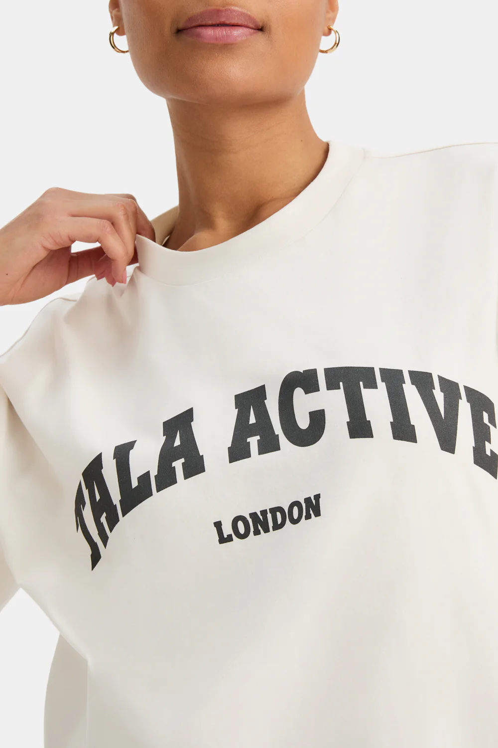 TALA Active Logo Tee - Ivory - Image 3