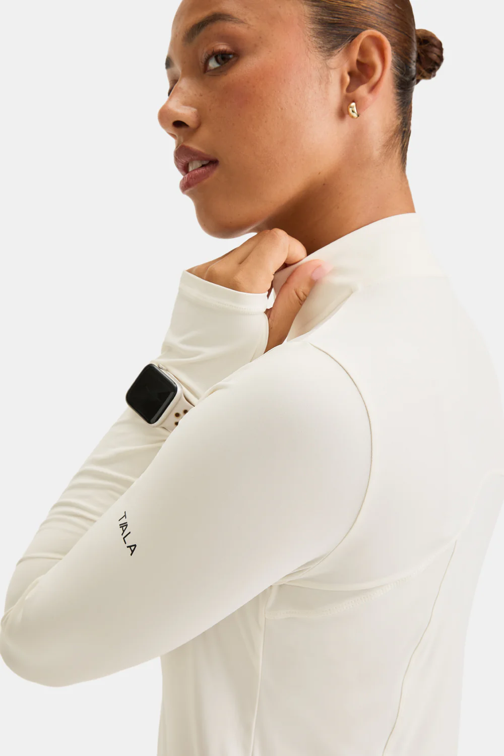 UltraLite Quarter Zip Jacket - Ivory - Image 3