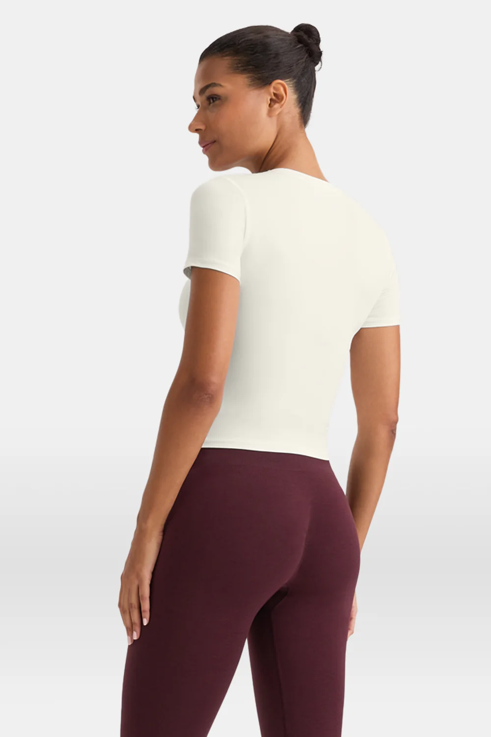 UltraLite Short Sleeve Active T-Shirt - Ivory - Image 4