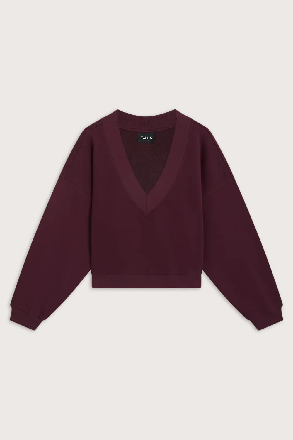 V-Neck Sweatshirt - Fig - Image 2