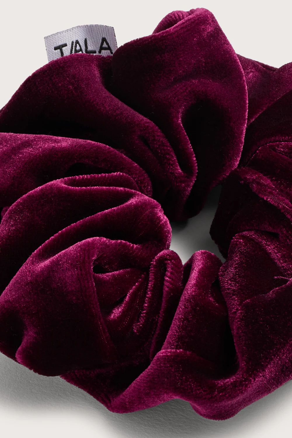 Velvet Scrunchie - Port Red - Image 2