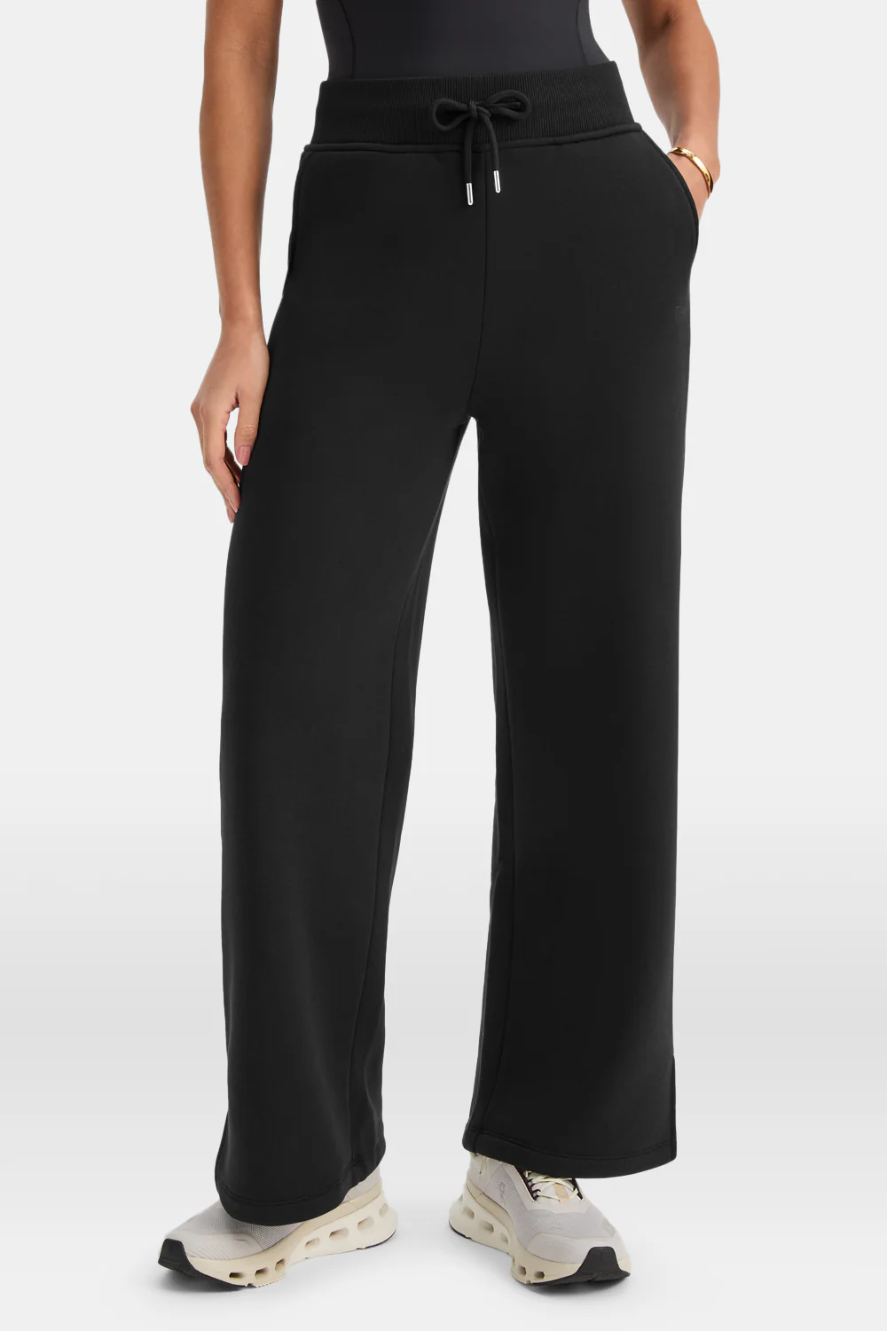 Wide Leg Club Logo Jogger - Black - Image 3