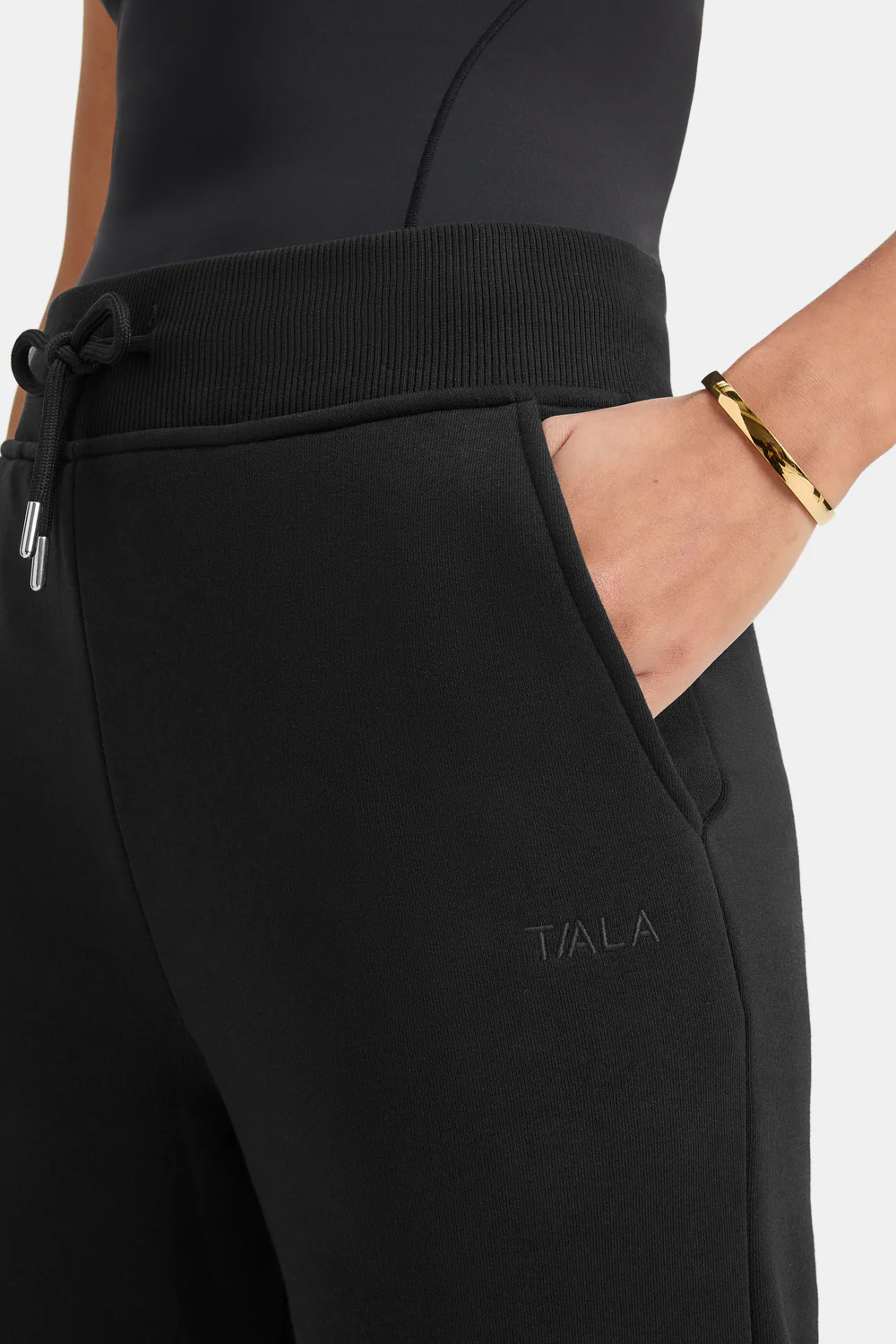 Wide Leg Club Logo Jogger - Black - Image 5